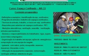 Curso: Espaço Confinado – NR 33