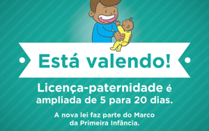 Presidente sanciona lei que amplia de 5 para 20 dias licença-paternidade