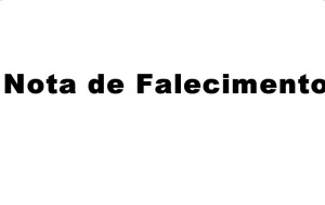 Nota de Falecimento