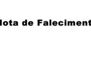 Nota de falecimento
