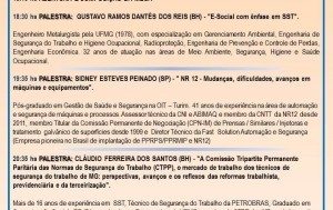 Alteração na Programação do I Encontro dos TST do Centro Oeste de Minas Gerais
